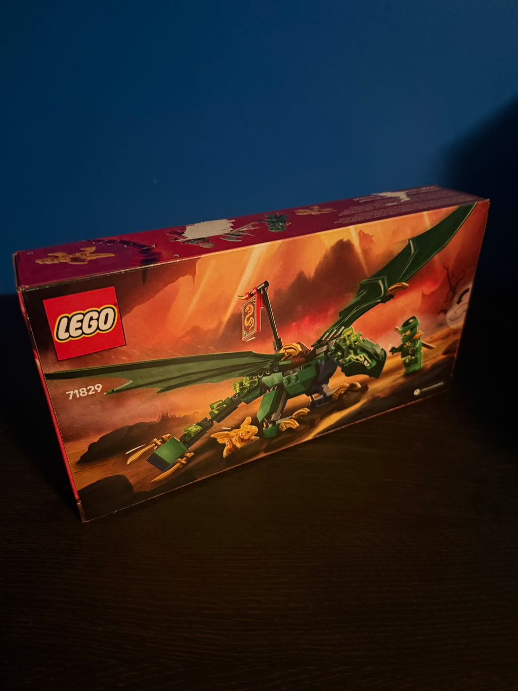 Lego ninjago Lloyds green Forest dragon 71829