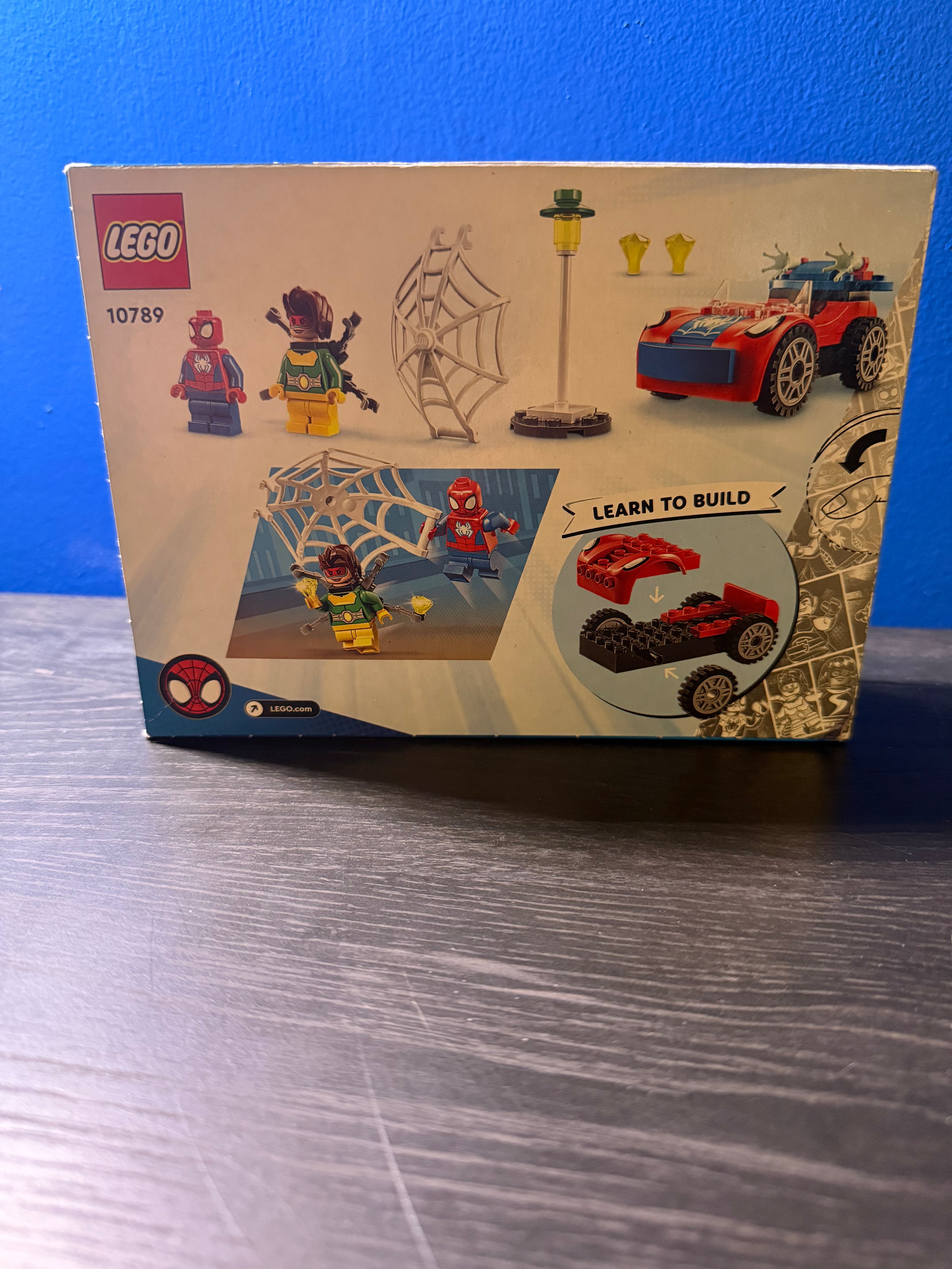 LEGO Marvel Spidey & His Amazing Friends Spidey on Motorcycle vs. Rhino Building 10789
