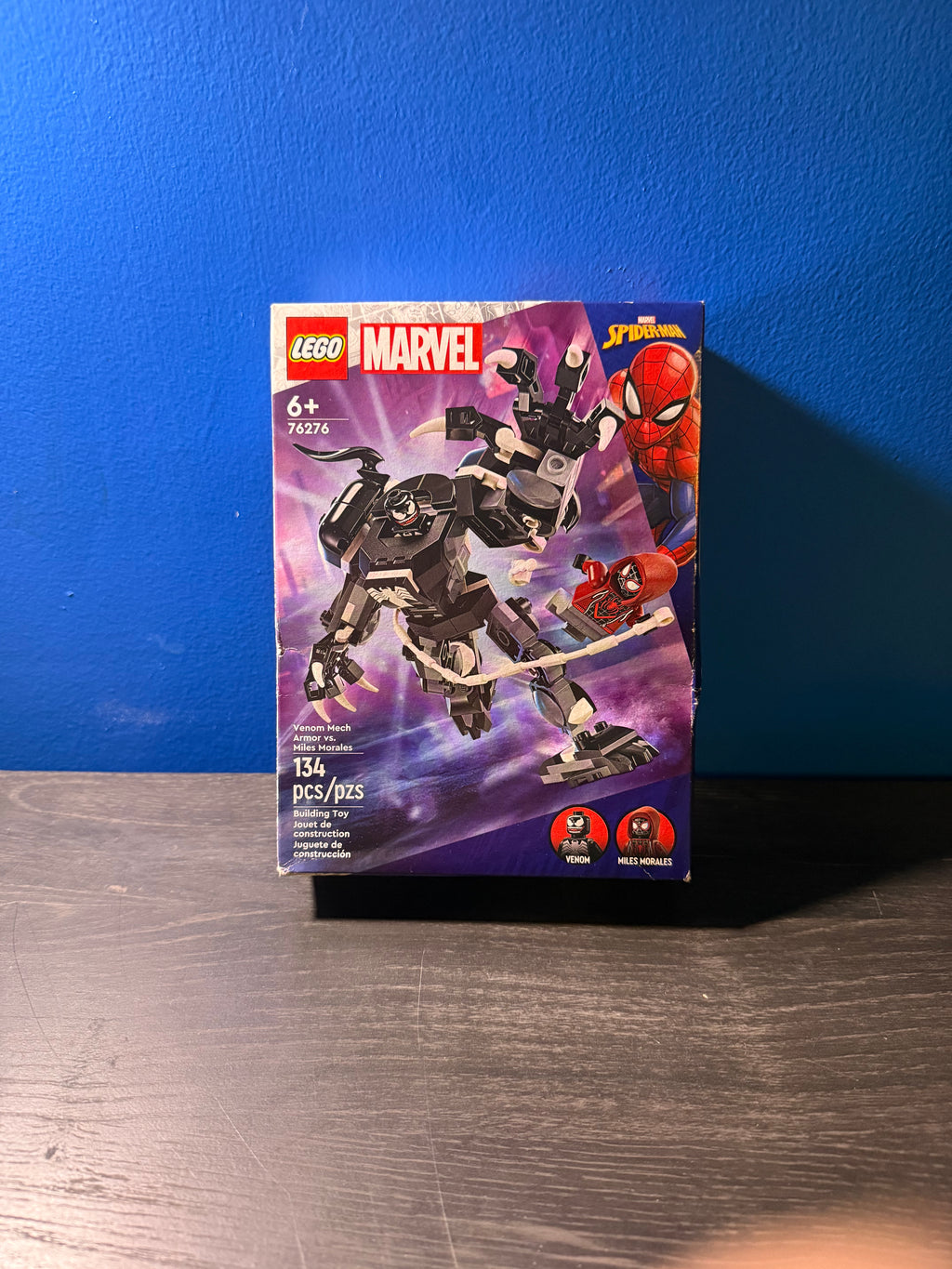 LEGO Marvel Venom Mech Armor vs. Miles Morales 76276